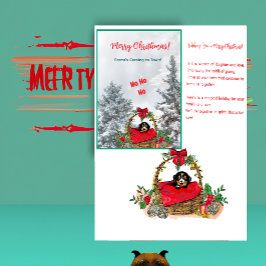 Puppy Julhälsning - God Jul Helgkort