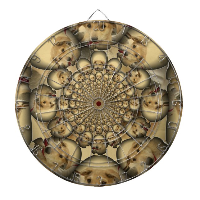 Puppy Kaleidoscope Art-utskrift Darttavla (Framsidan)