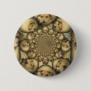Puppy Kaleidoscope Art-utskrift Knapp