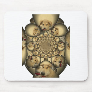 Puppy Kaleidoscope Art-utskrift Musmatta