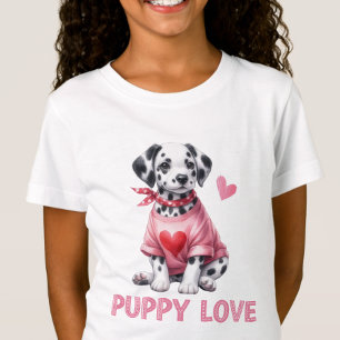 Puppy Kärlek Alla hjärtans dag Barns T-Shirt