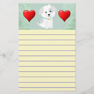 Puppy Kärlek Brevpapper