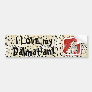 "Puppy Kärlek" Dalmatien Puppy Art av Audrey Jeann Bildekal