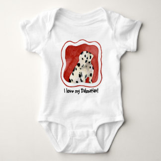 "Puppy Kärlek" Dalmatien Puppy Art av Audrey Jeann T Shirt
