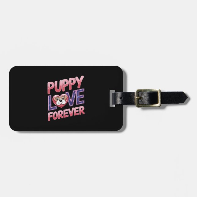 Puppy Kärlek Forever Hund Bagagebricka (Horisontell Framsida)