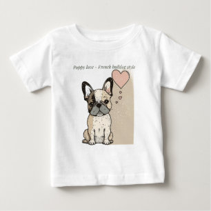Puppy kärlek - Fransk bulldog stil T Shirt