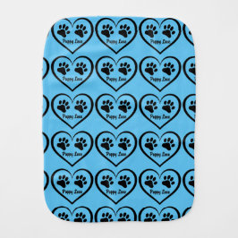 Puppy Kärlek hjärta med tass avtryck Bebistrasa