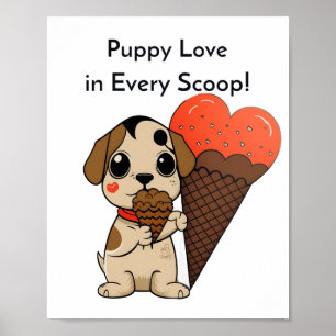 Puppy Kärlek i varje Scoop! Poster