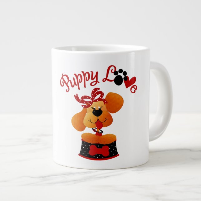Puppy Kärlek-Jumbo Mugg Jumbo Mugg (Framsida höger)