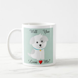 Puppy Kärlek-kaffe Mugg