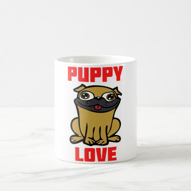 Puppy Kärlek Kaffemugg (Center)