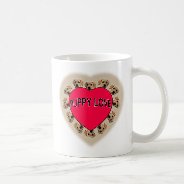 Puppy Kärlek Kaffemugg (Höger)