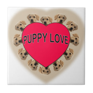 Puppy Kärlek Kakelplatta