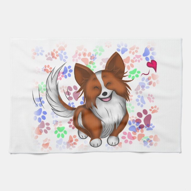 Puppy Kärlek Kökshandduk (Horisontell)