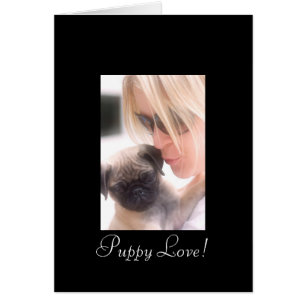 Puppy Kärlek-kort Hälsningskort