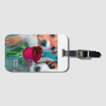 Puppy Kärlek Luggage Tag