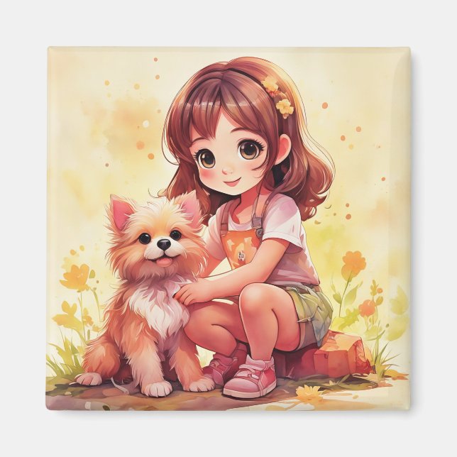 Puppy kärlek magnet (Framsidan)