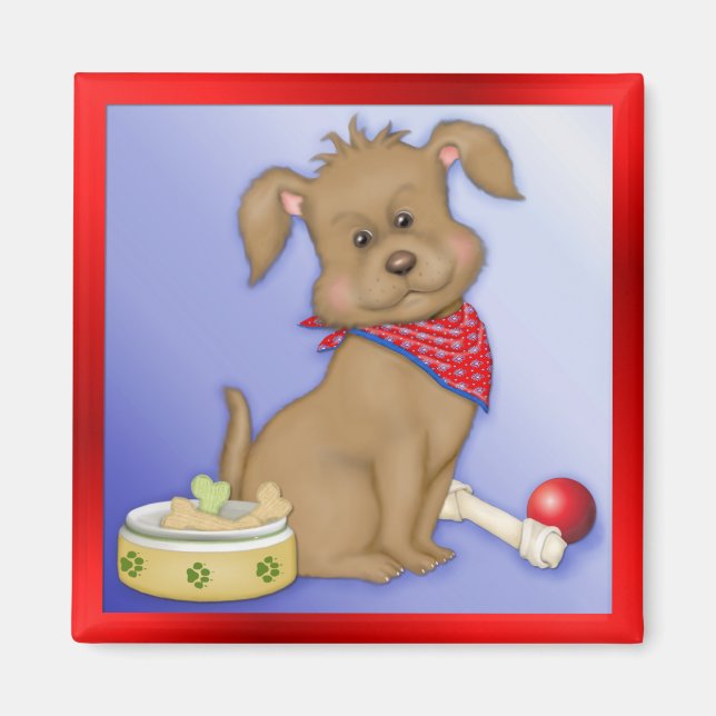 Puppy Kärlek Magnet (Framsidan)