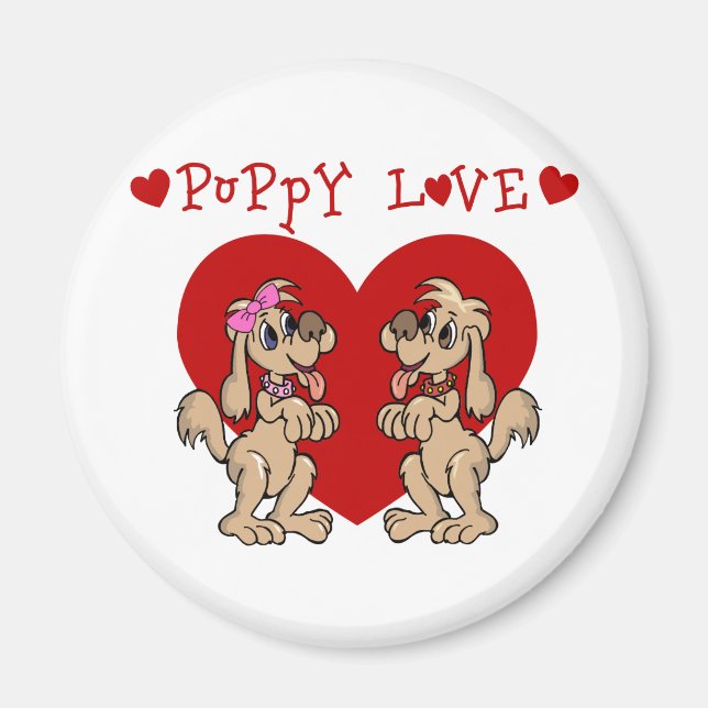 Puppy Kärlek Magnet (Framsidan)
