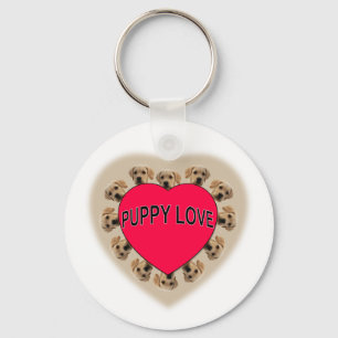 Puppy Kärlek Nyckelring