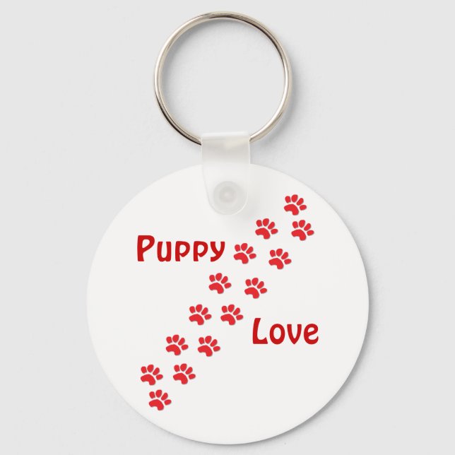Puppy Kärlek Nyckelring (Framsida)