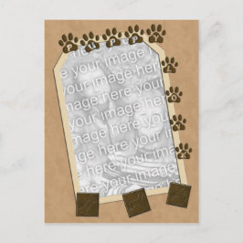 Puppy Kärlek Photo Ram-mall Vykort