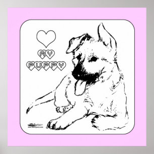 Puppy Kärlek Poster