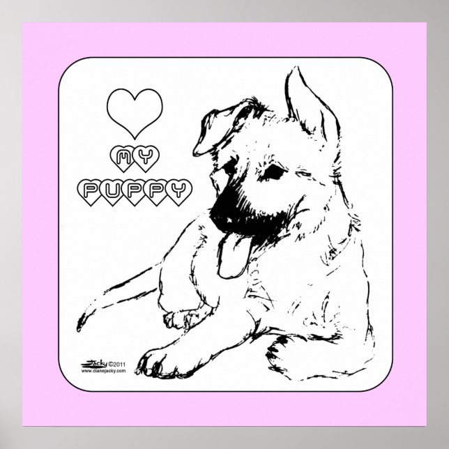 Puppy Kärlek Poster (Framsidan)