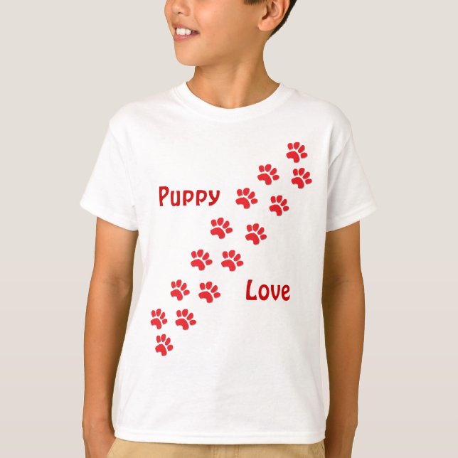 Puppy Kärlek T-shirt (Framsida)