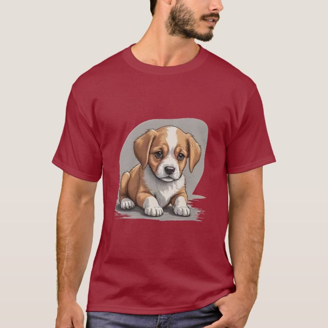 Puppy Kärlek T Shirt (Framsida)