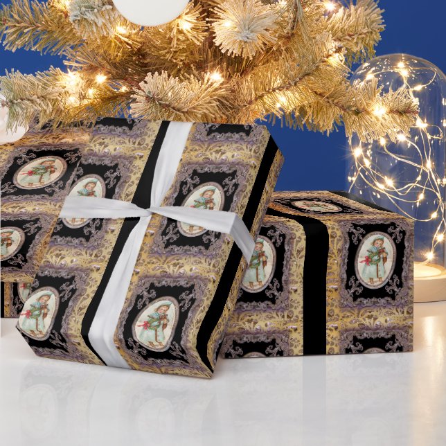 Puppy Kärlek Victorian Helgdag Presentpapper (Helgdagar)