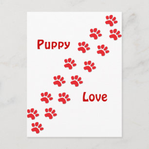 Puppy Kärlek Vykort