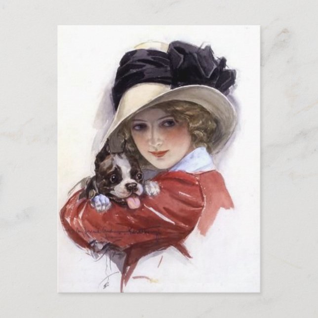 Puppy Kärlek Vykort (Framsida)