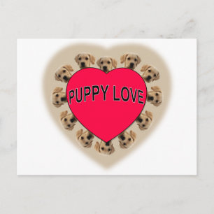 Puppy Kärlek Vykort