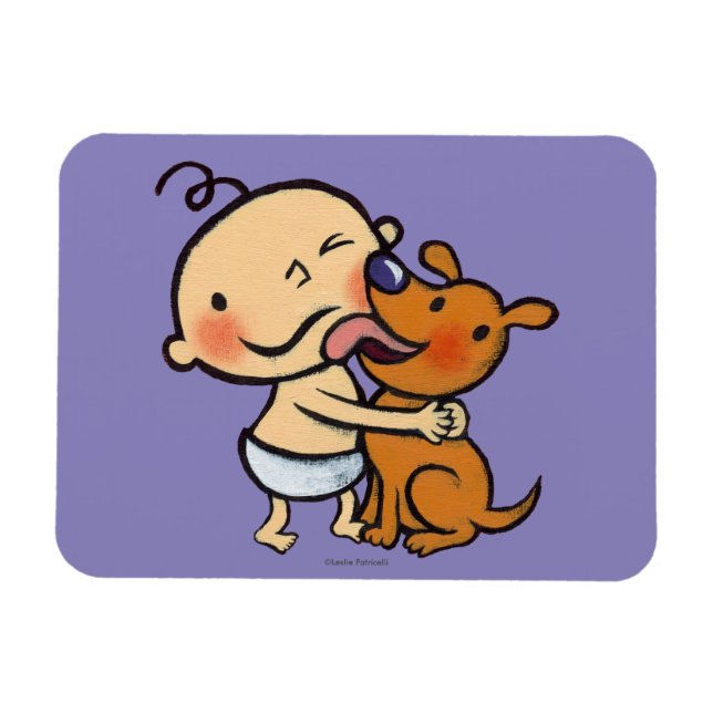 Puppy Kisses för Baby Magnet (Horisontell)