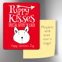 Puppy Kisses Valentine-kylskåp