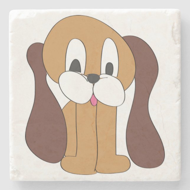 PUPPY LONG ÖRON UNDERLÄGG STEN (Framsidan)