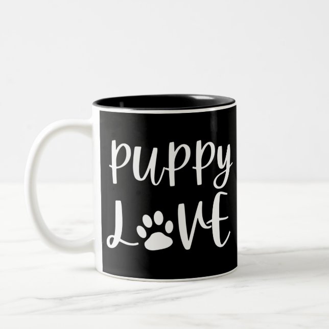 Puppy Love Två-Tonad Mugg (Vänster)