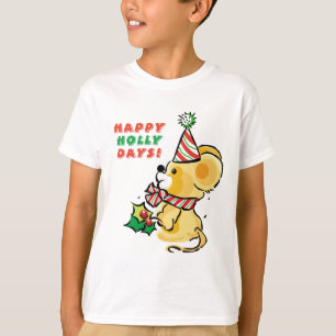 Puppy Lycklig Holly Days Helgdag T-shirt