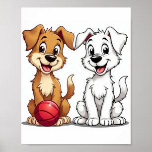 Puppy lycklig poster