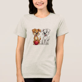 Puppy lycklig t shirt