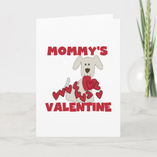Puppy Mamma Valentine T-shirts och Gifts Helgkort