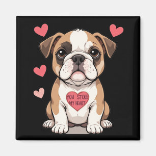 Puppy med hörnfilmeddelande magnet