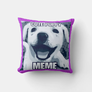 Puppy Meme Pillow Kudde
