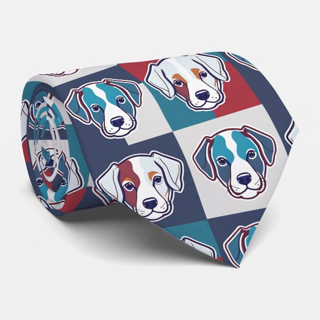 Puppy Mönster Neck Tie Slips (Rullad)