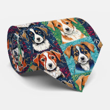 Puppy Mönster Neck Tie