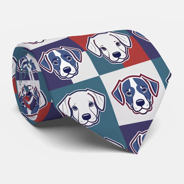 Puppy Mönster Neck Tie Slips (Rullad)