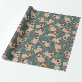 Puppy Mönster Wrapping Papper Presentpapper