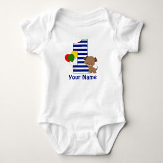 Puppy Navy Rand First BIrthday Shirt T-shirt