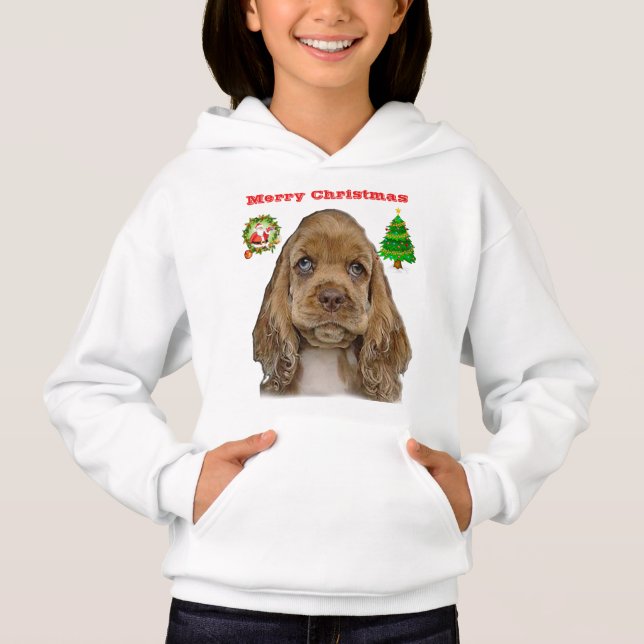 Puppy och kattjul t shirt (Framsida)